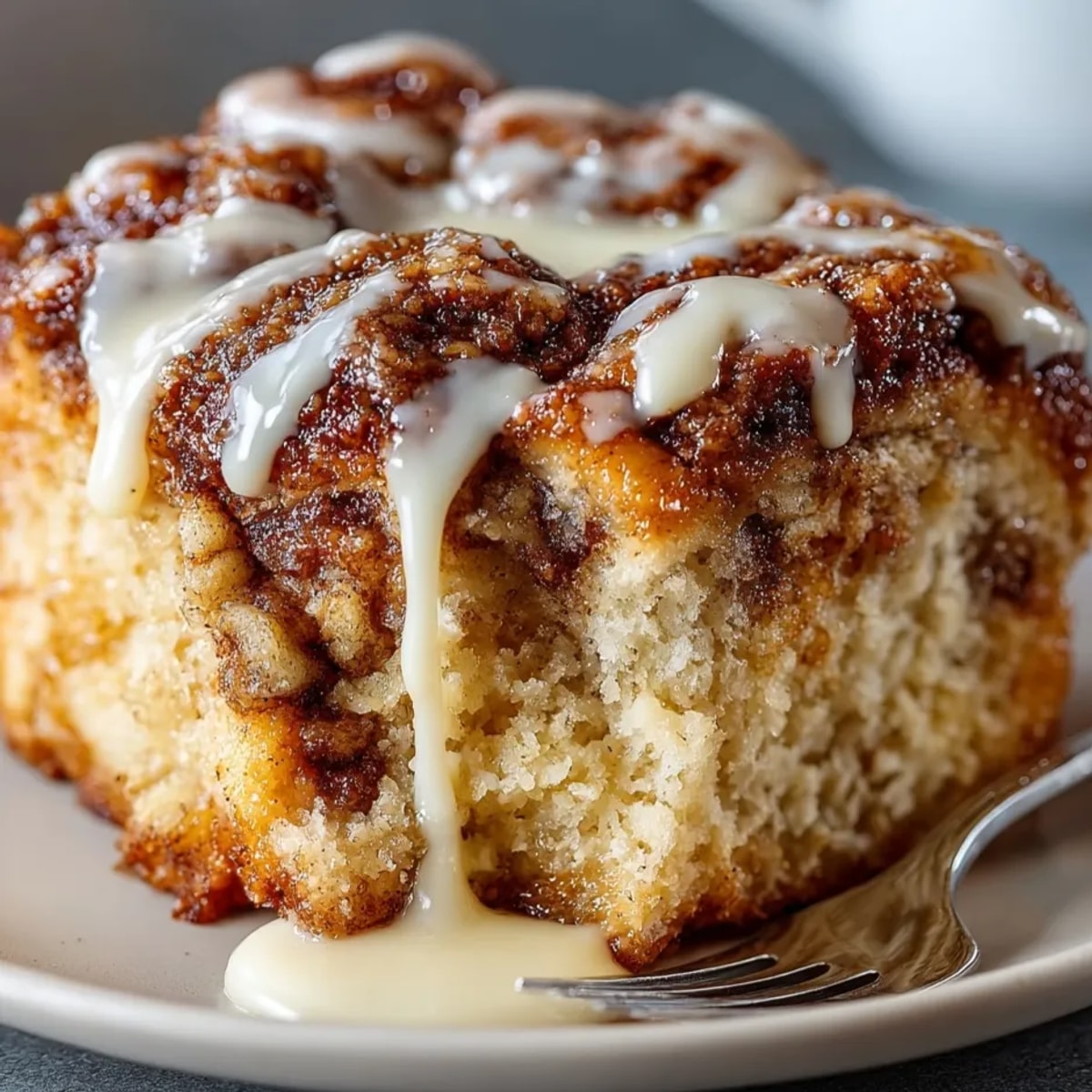 Warm, golden Cinnamon Roll Monkey Bread, beautifully pull-apart, with glistening cinnamon-sugar coating, perfect for sharing.