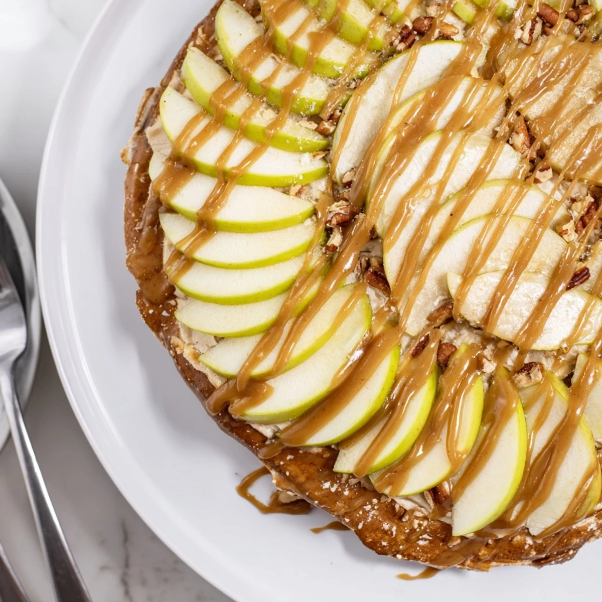 Caramel Apple Pretzel Pizza