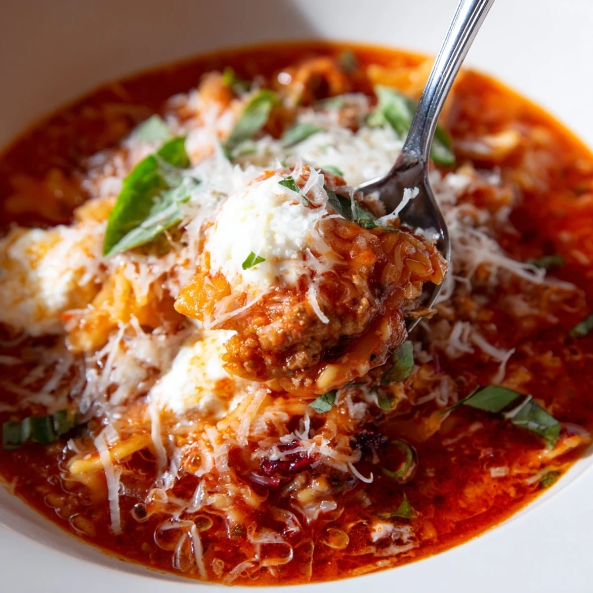 Lasagne Soup Roasted Cranberries