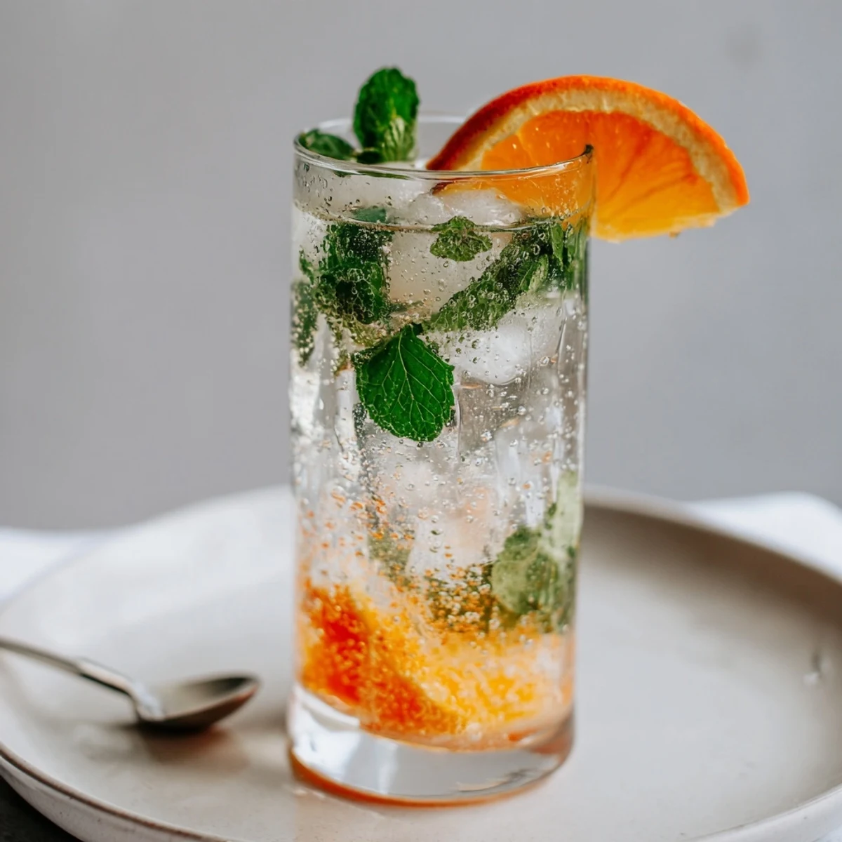 Sparkling probiotic soda mocktail, perfect for gut health and hot weather sips.