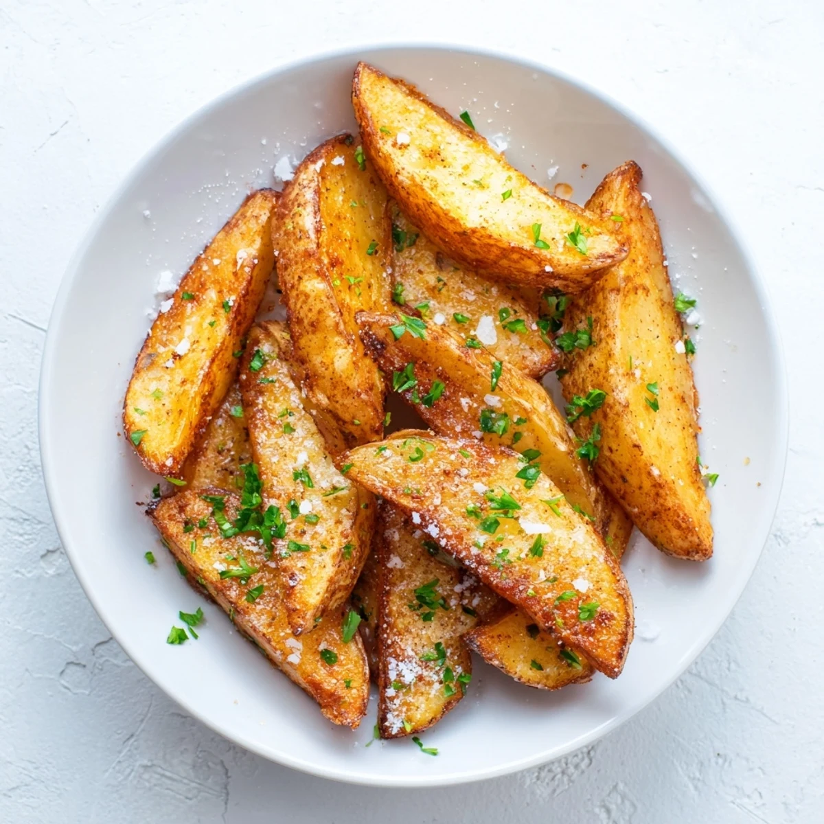 Golden 15-Minute Microwave Crispy Potatoes, perfectly seasoned and ready for a savory side dish.