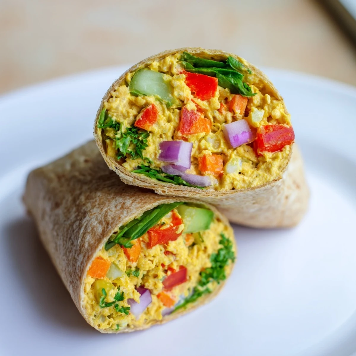 Chickpea Salad Wraps
