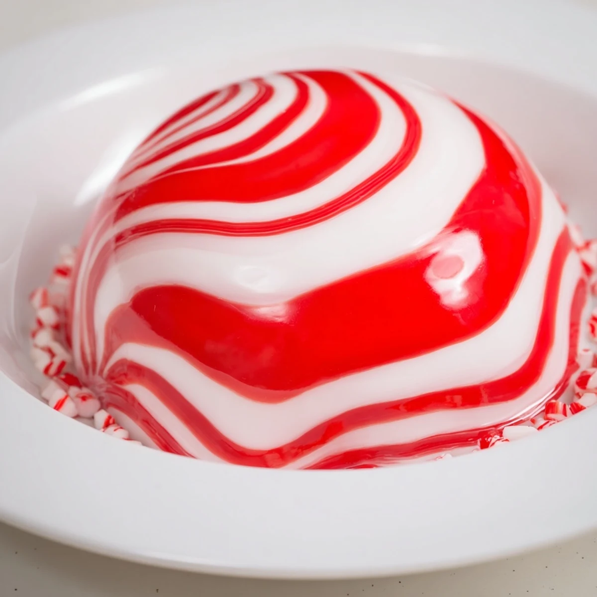 No-Bake Peppermint Candy Bowl
