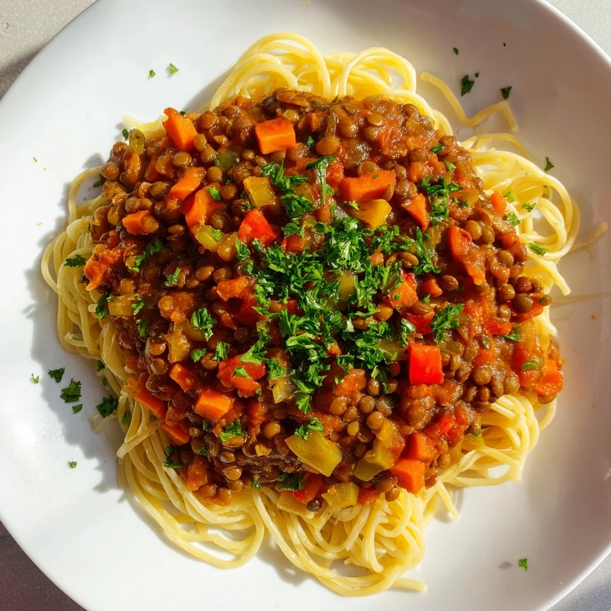 Hearty Lentil Bolognese