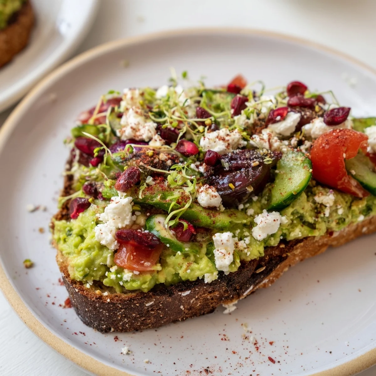Golden, toasted bread piled high with delicious toppings for the Express Holiday Avocado Toast Bar.