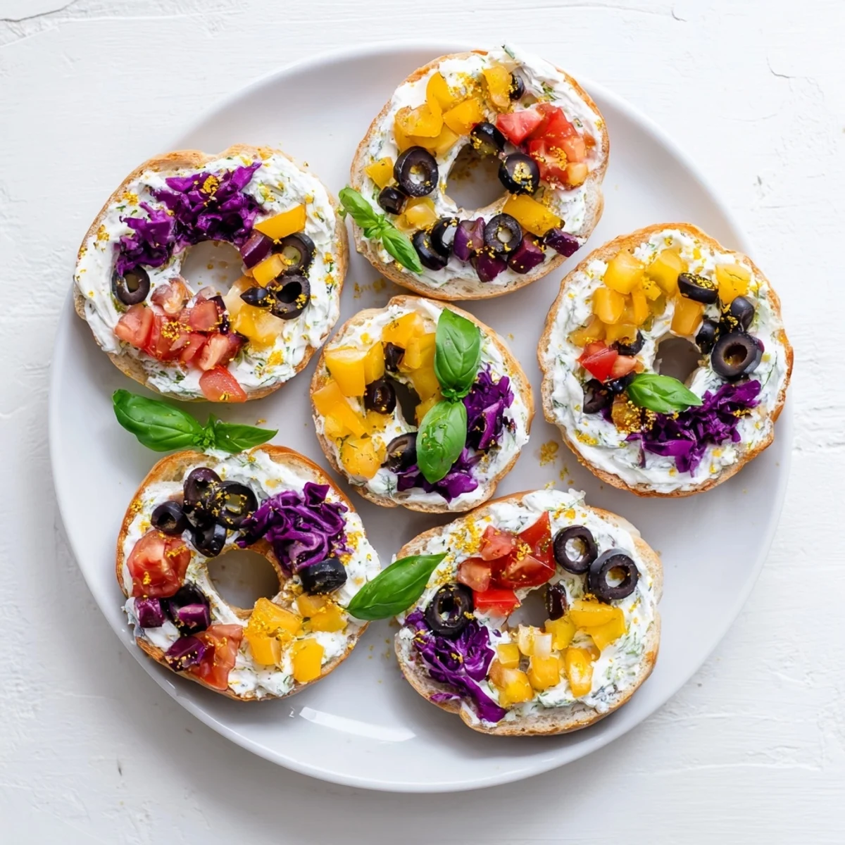 Enjoy the visually stunning Olympic Rings Medal Appetizer - a delicious and easy party food with fresh ingredients.