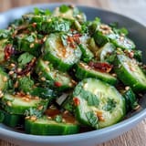 Smashed Cucumber Garlic Chili