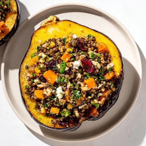 Lentil Walnut Acorn Squash