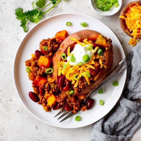 Baked Sweet Potato Chili
