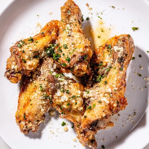 Air Fryer Garlic Parmesan Wings