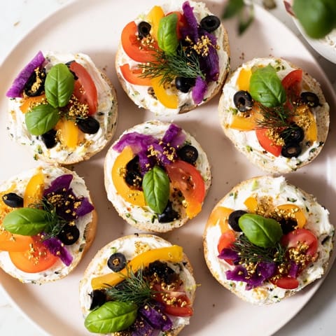Olympic rings mini bagels