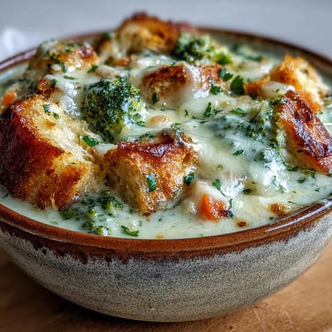 Creamy, cheesy Best Chicken Broccoli Cheddar Soup, thick with tender vegetables.
