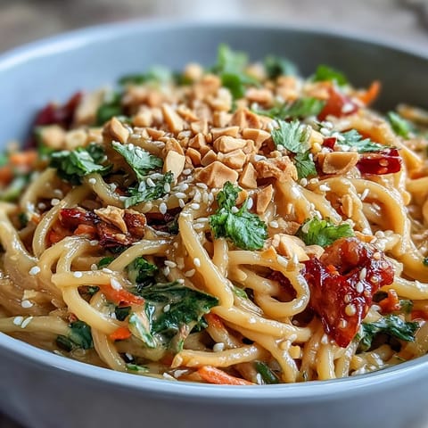 Topped with sesame seeds and served with lime wedges for a bright citrus finish.