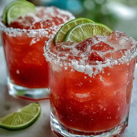 Best Guava Margarita in a salt-rimmed glass, garnished with lime and guava, ready to sip.