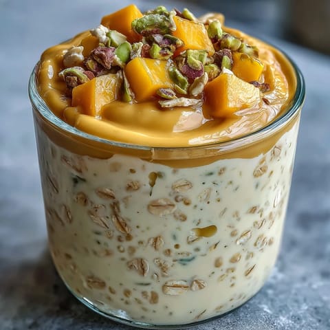 Mango Lassi Overnight Oats