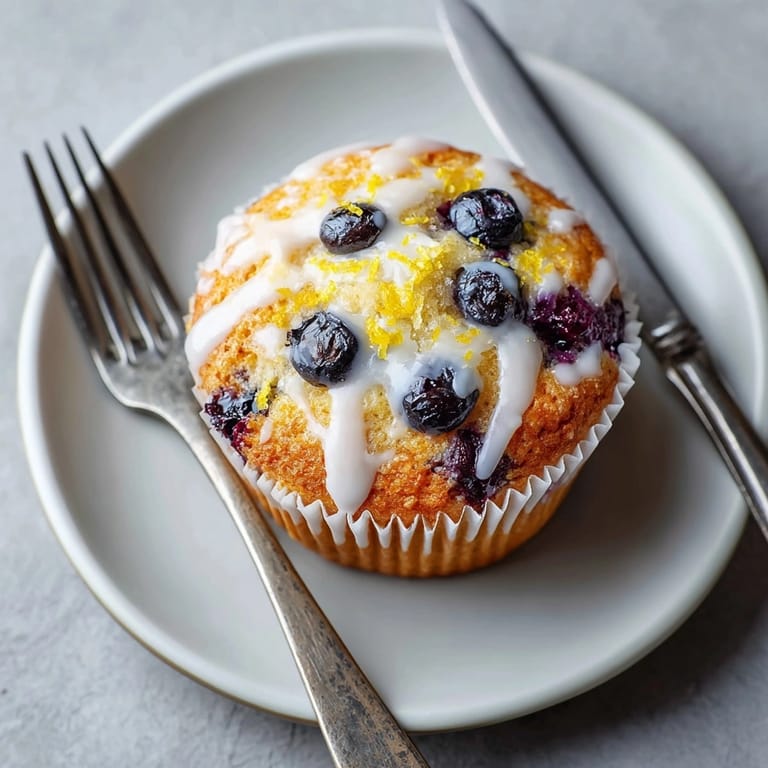 Bakery-style lemon blueberry yogurt muffins bursting with fruit, perfect for breakfast or snacks.