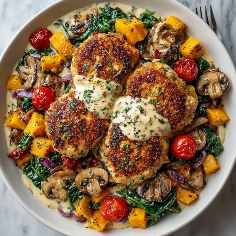 A one-pot delight: tender One-Pot Creamy Tuscan Chicken starring sun-dried tomatoes and Parmesan.