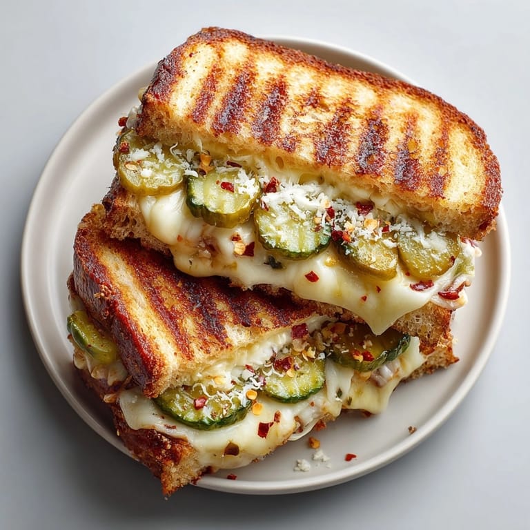 Imagine biting into a warm, melty DIY Pickle Pizza Grilled Cheese Fusion with pickle and pizza flavors.