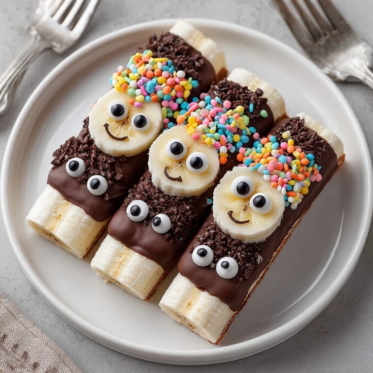 Festive homemade Spooky Chocolate-Covered Banana Bites, a healthy and delicious Halloween dessert.