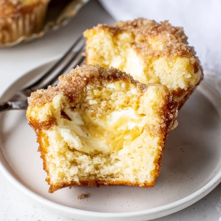 Warm muffins bursting with savory cheese and sweet cinnamon flavor, perfect for snacking.  