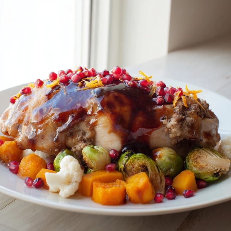 Warm aromas emanate from a sheet-pan meal of roasted turkey breast and vibrant veggies.