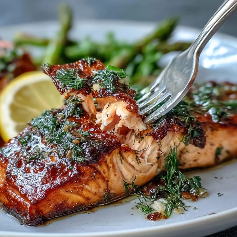 Healthy one-pan salmon dinner featuring flaky fish, crisp asparagus, and aromatic lemon-herb seasoning, perfect for quick weeknight cooking.